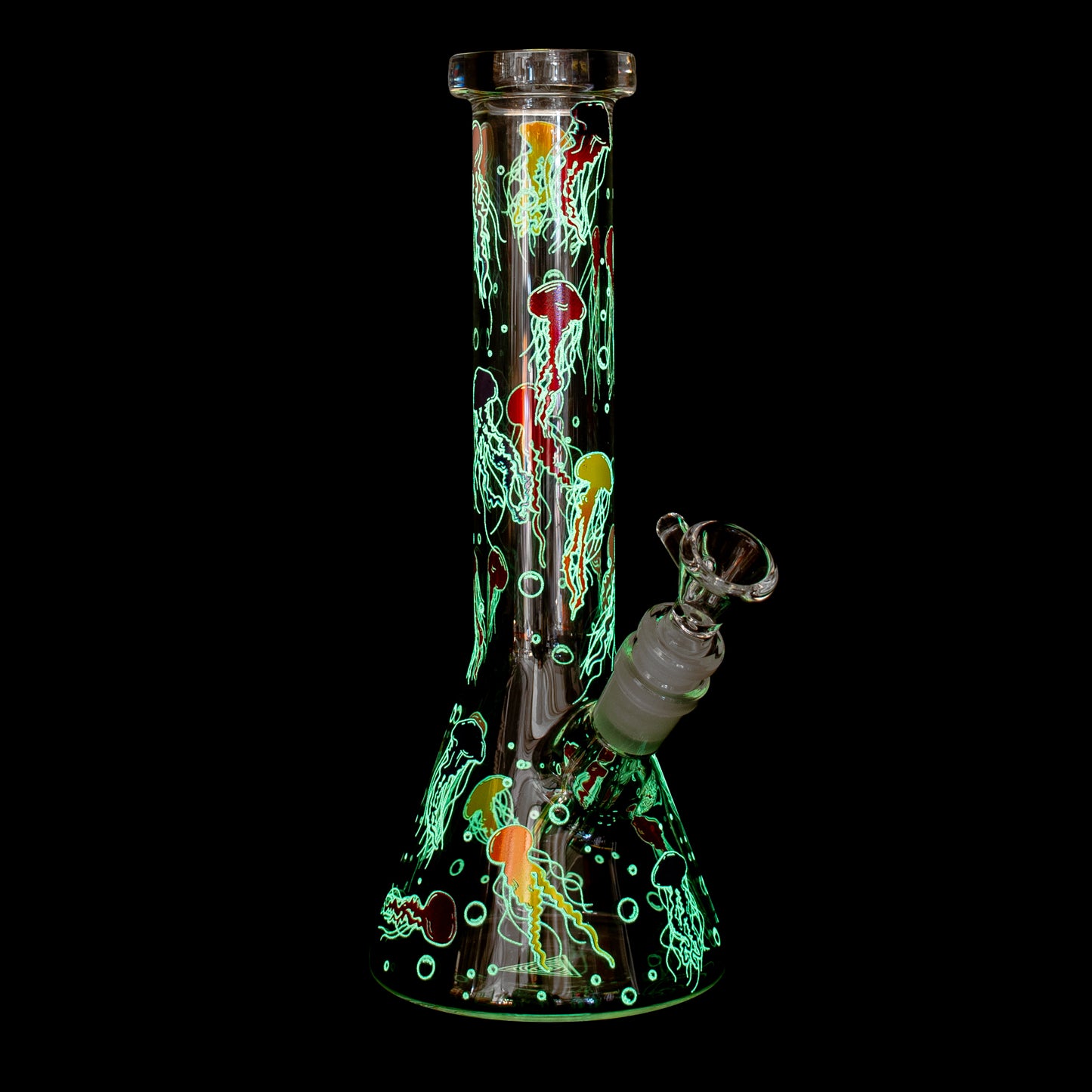 10" Jellyfish Glow-in-the-Dark Water Pipe