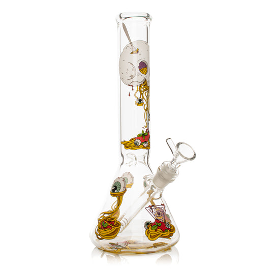 10" Spaghetti Skull Water Pipe