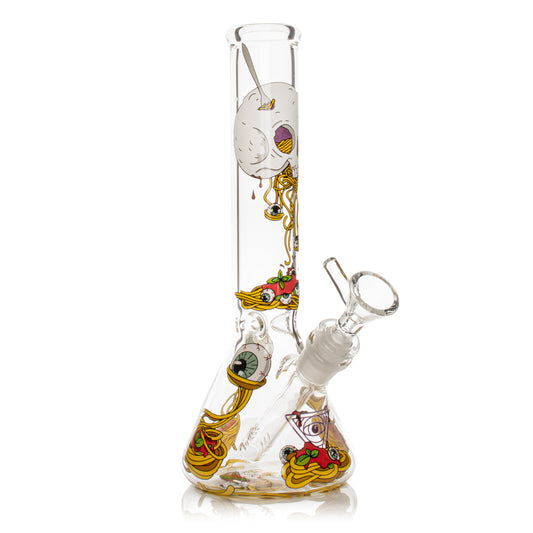 12" Spaghetti Skull Water Pipe
