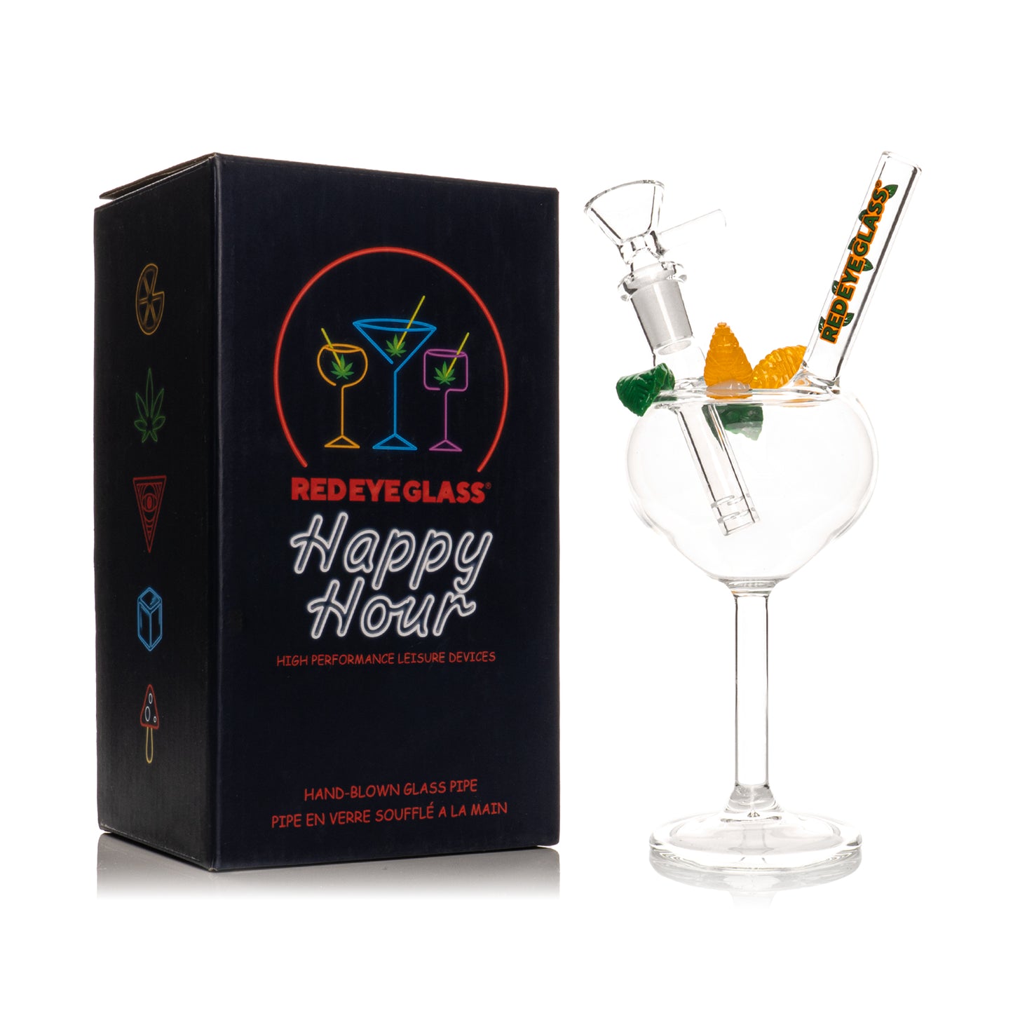 7.5" Sips O' Citrus Happy Hour Water Pipe
