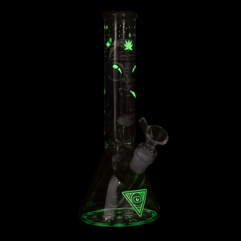10" Glow-in-the-Dark Extraterrestrial Water Pipe