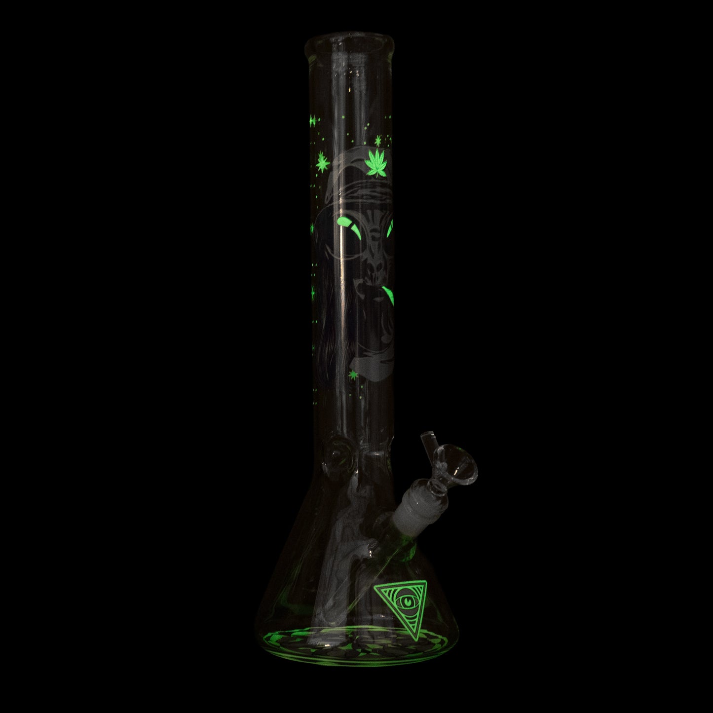 15" Glow-in-the-Dark Extraterrestrial Water Pipe