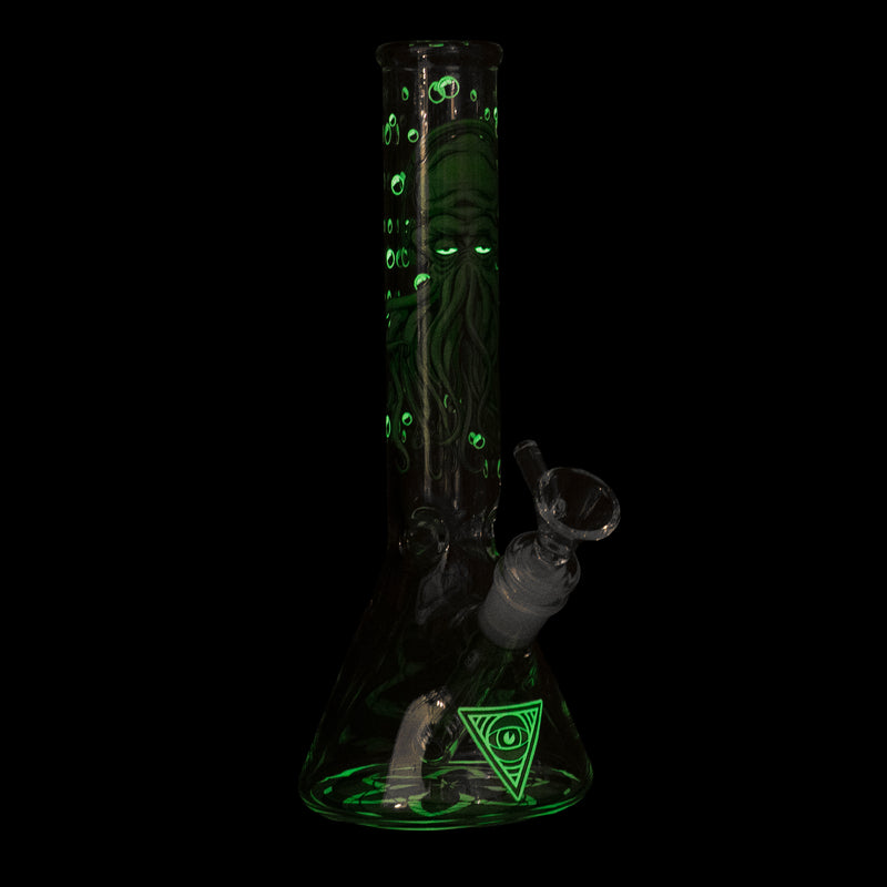 10" Glow-in-the-Dark Cthulhu Water Pipe