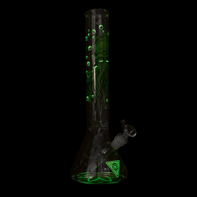 15" Glow-in-the-Dark Cthulhu Water Pipe