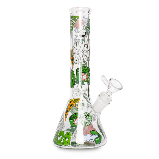 10" Glow-in-the-Dark Canna Culture Water Pipe