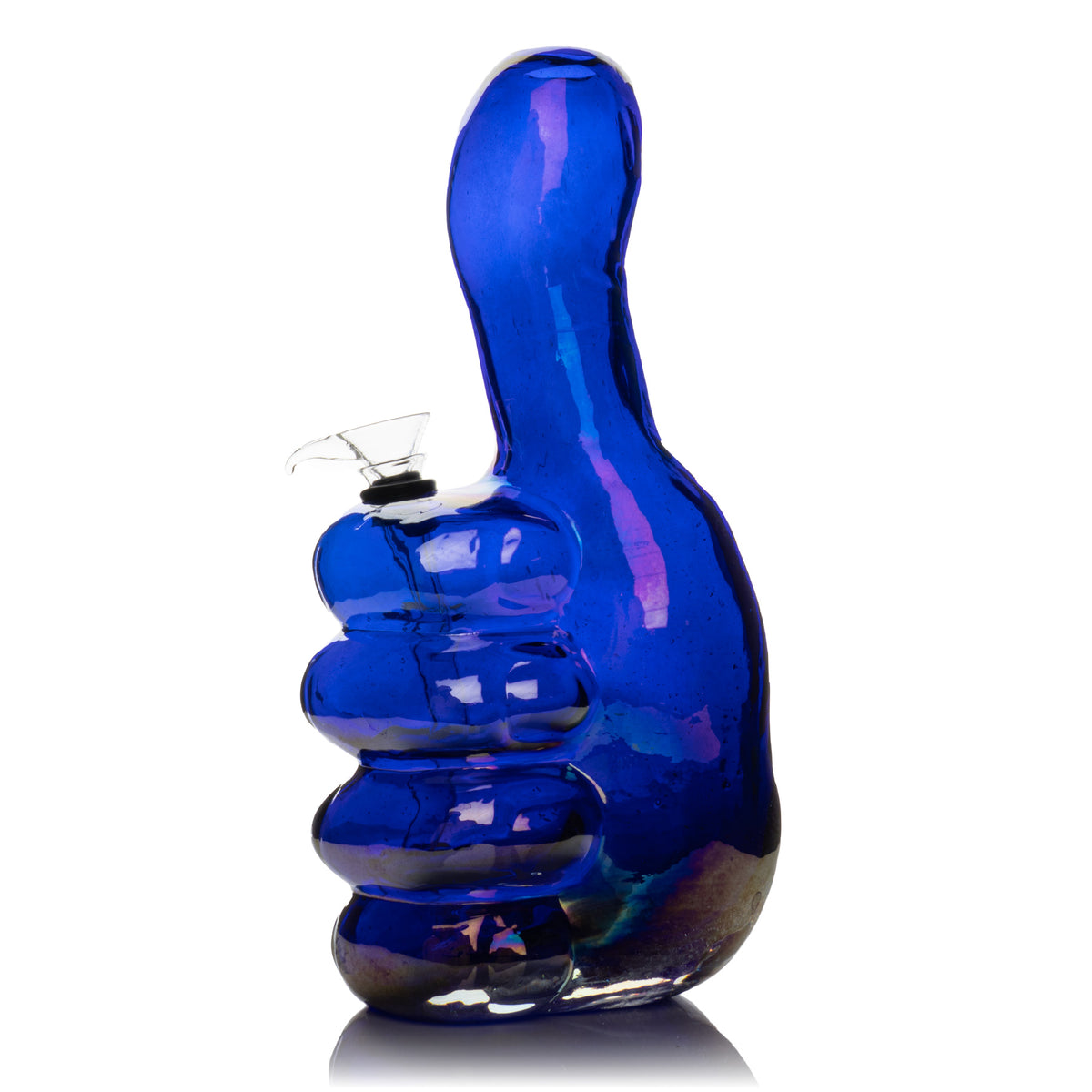 10" Platinum Metallic Thumbs Up Water Pipe