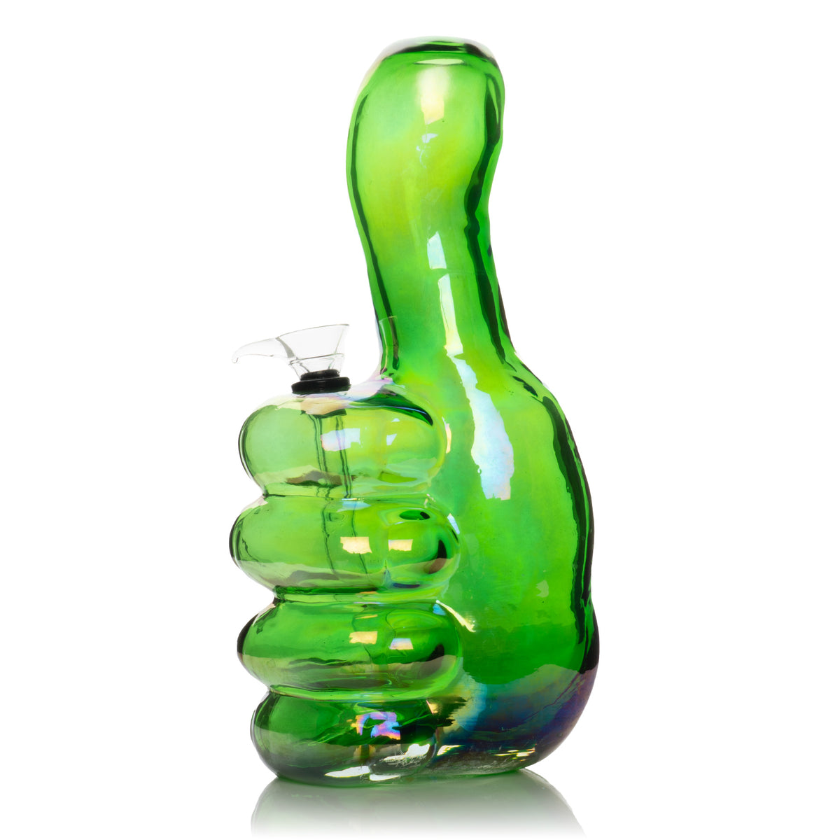 10" Platinum Metallic Thumbs Up Water Pipe