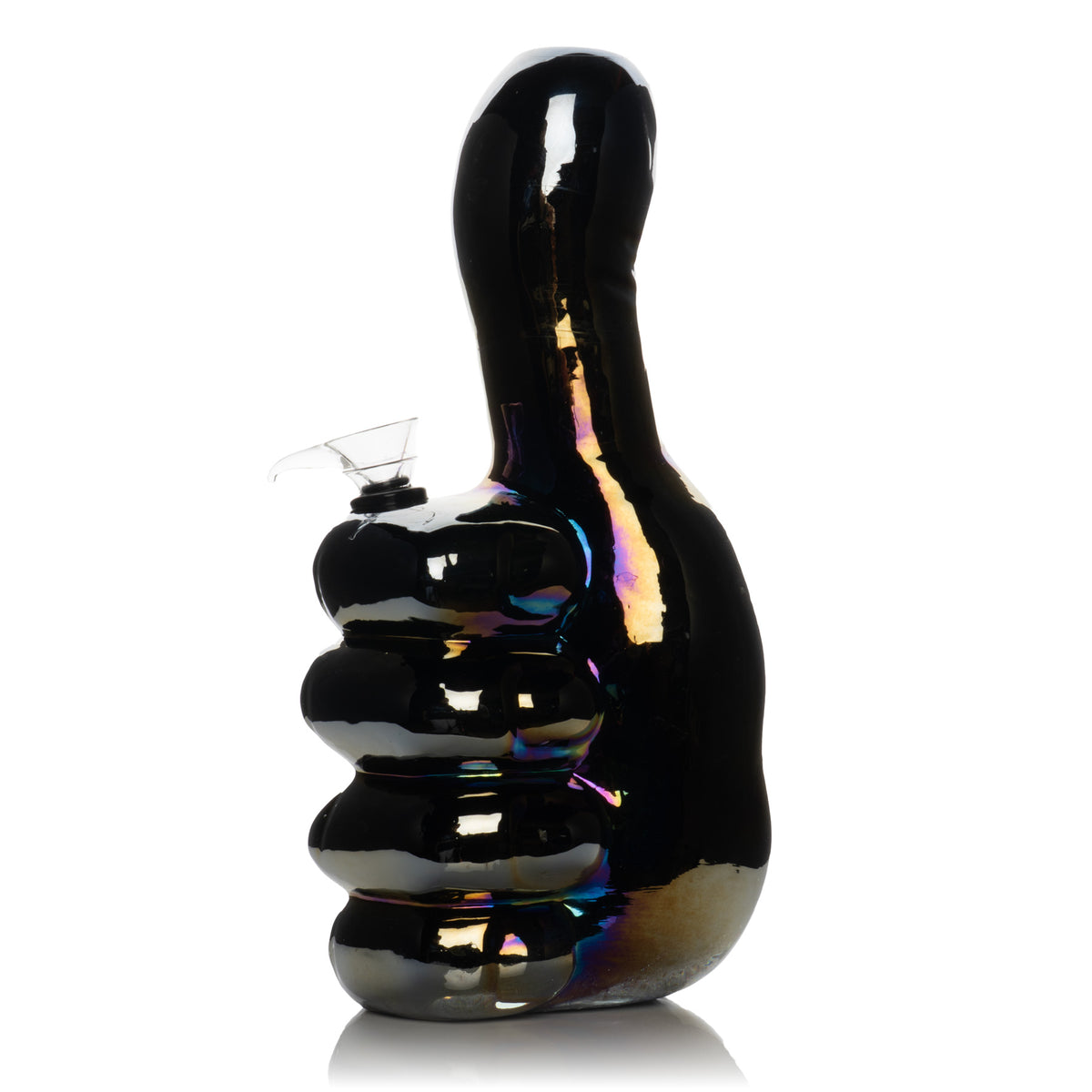 10" Platinum Metallic Thumbs Up Water Pipe