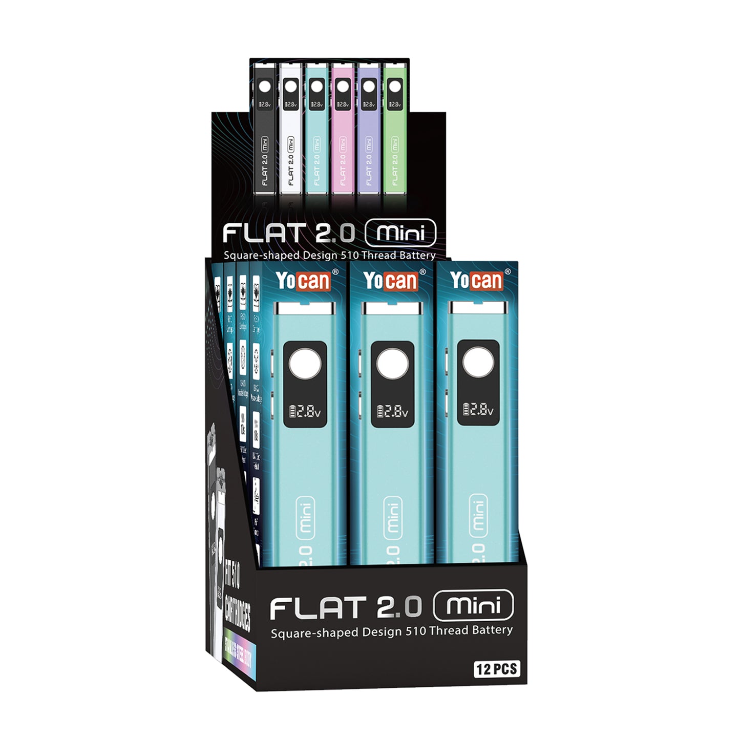 Flat 2.0 Mini 510 Battery (Display of 12)