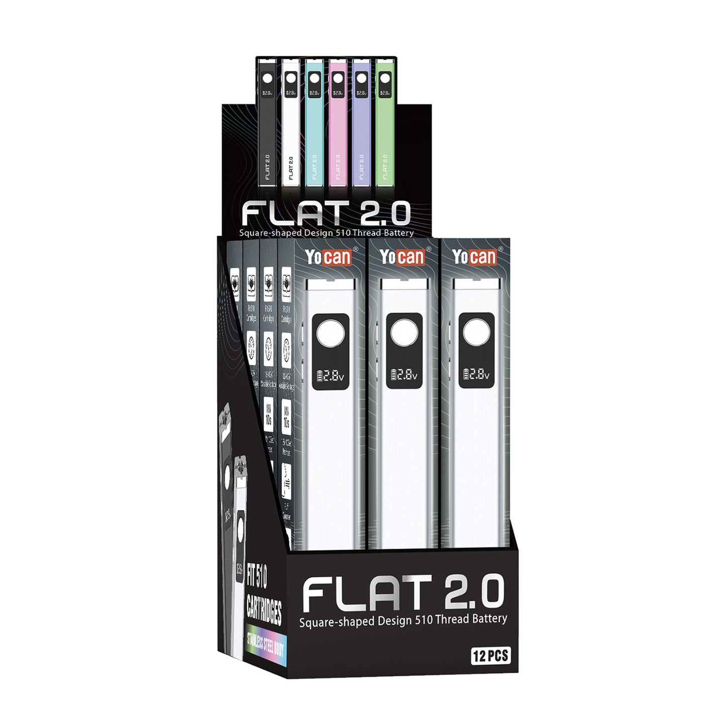 Flat 2.0 510 Battery (Display of 12)
