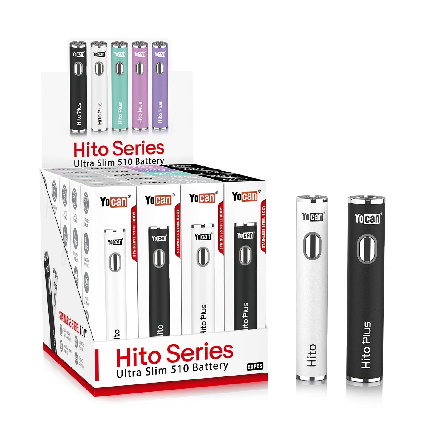 HITO & HITO Plus 510 Vaporizer (Display of 20)