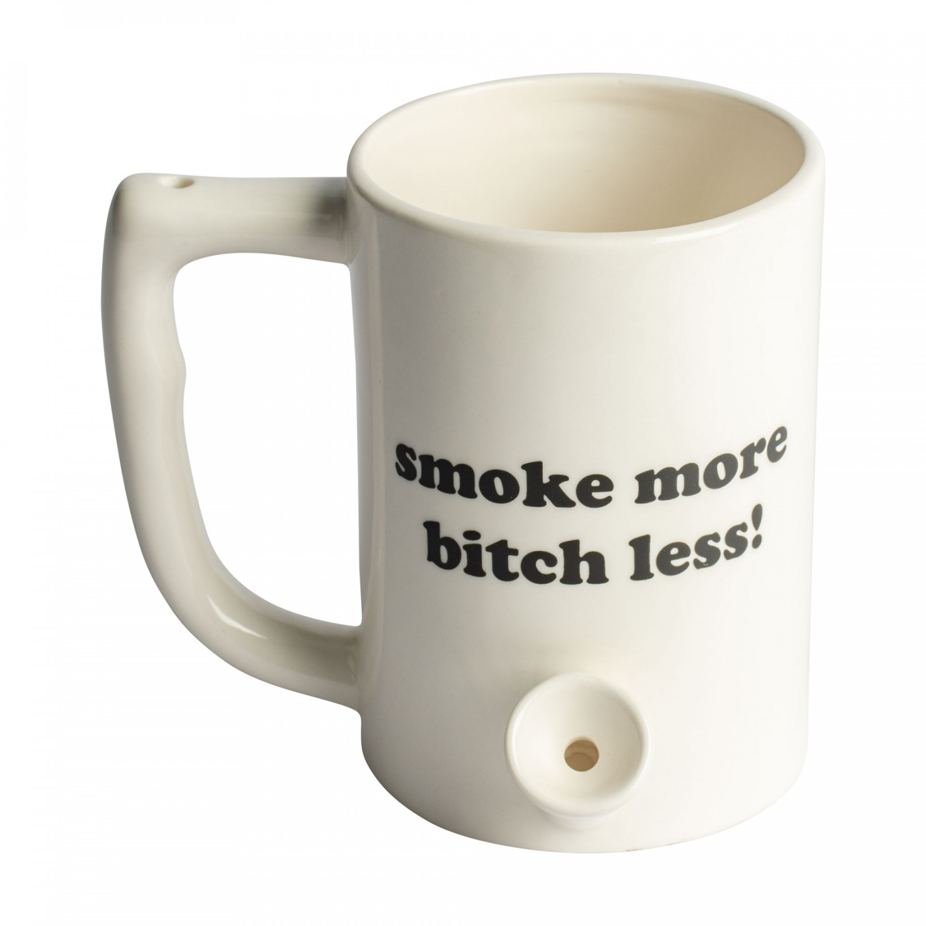 Smoke More Bitch Less Mug Pipe