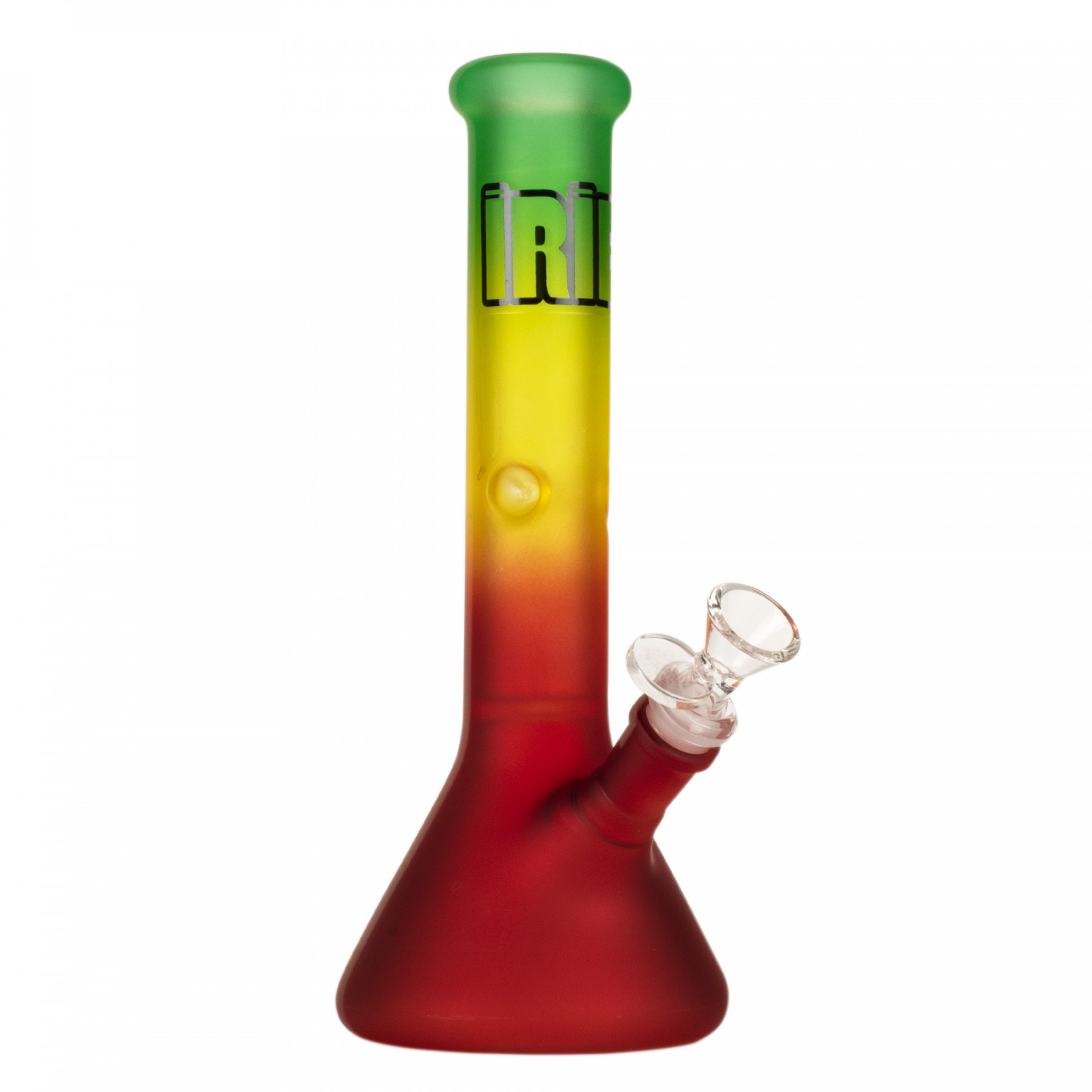10" Frosted Beaker Base Water Pipe W/Dome Perc