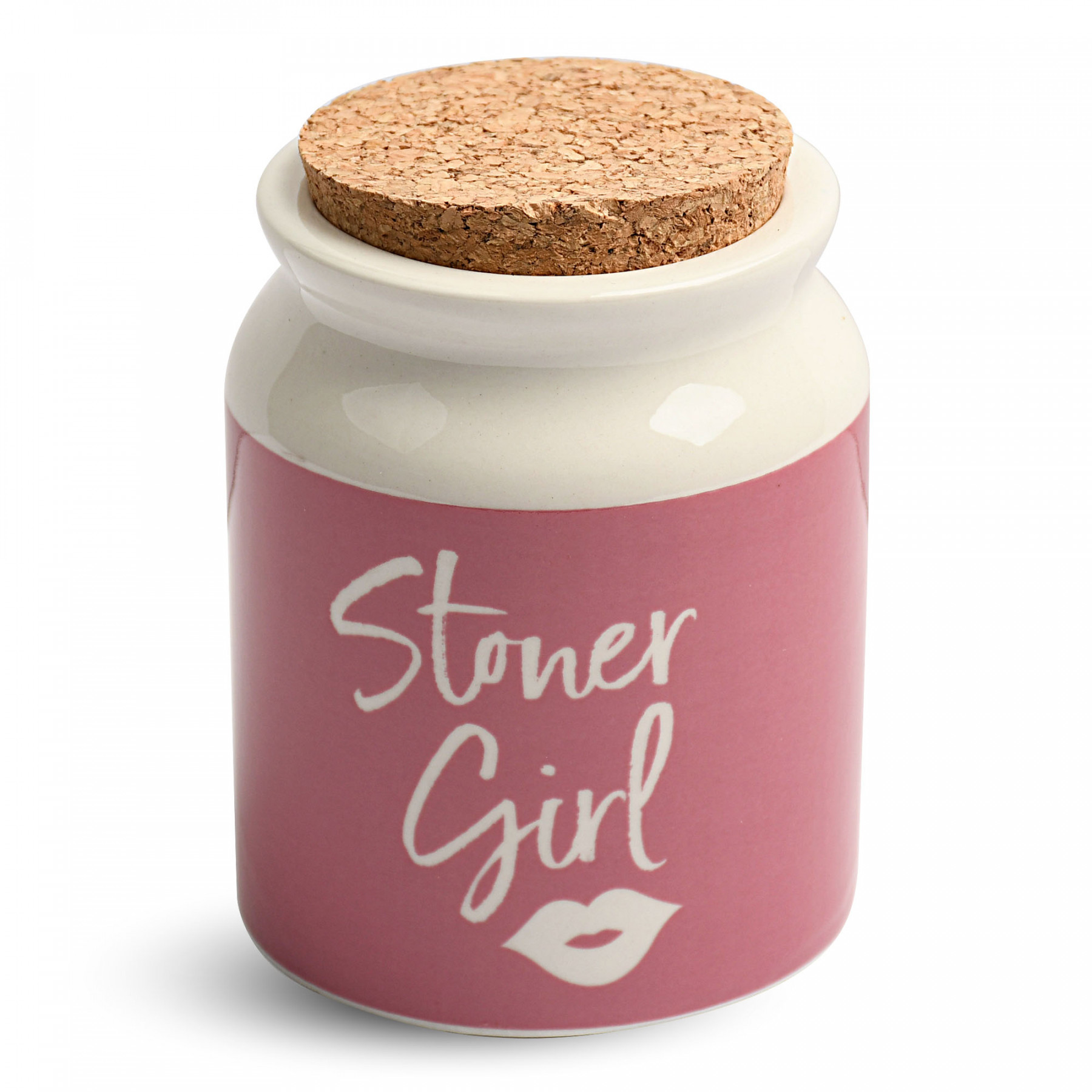 Stoner Girl Ceramic Stash Jar